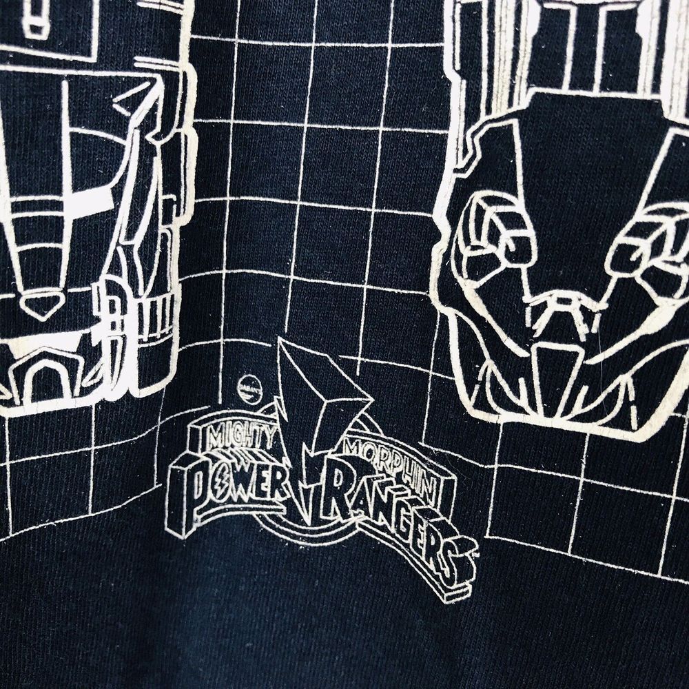 Power Rangers Robot Graphic T-Shirt Navy Blue Mens Size Large‎ - Picture 2 of 4